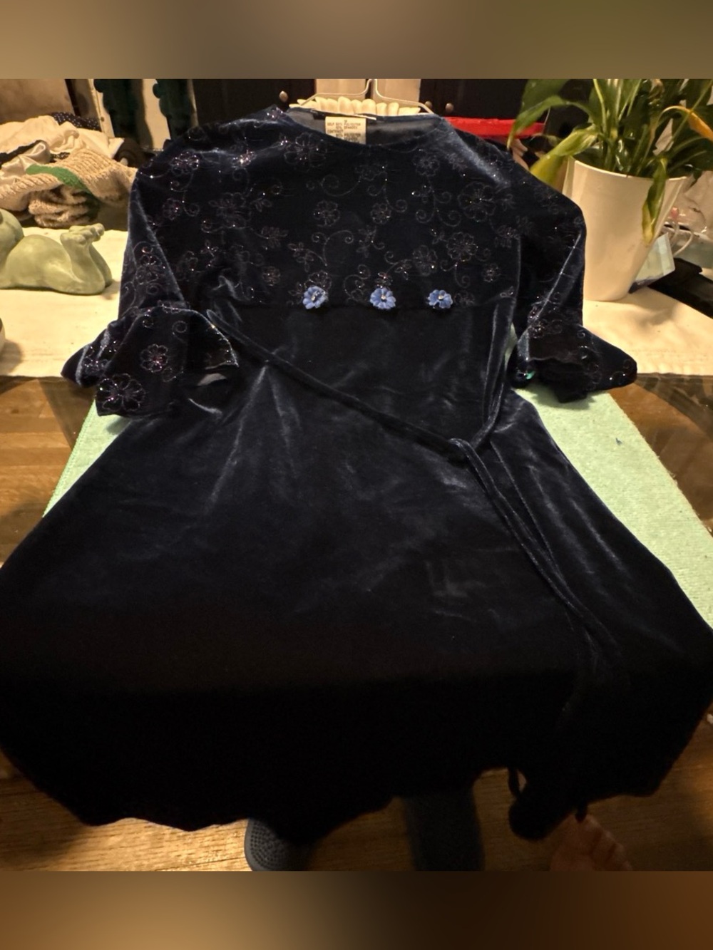 Vintage Y2K Girls Amy Byer Velvet Dress